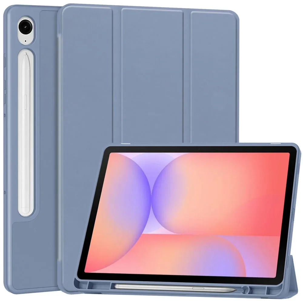 

Противоударный мягкий тройной тонкий чехол из ТПУ для Samsung Galaxy Tab S10 Lite SM-X400 X406 2025 10,9 дюйма с держателем для карандашей
