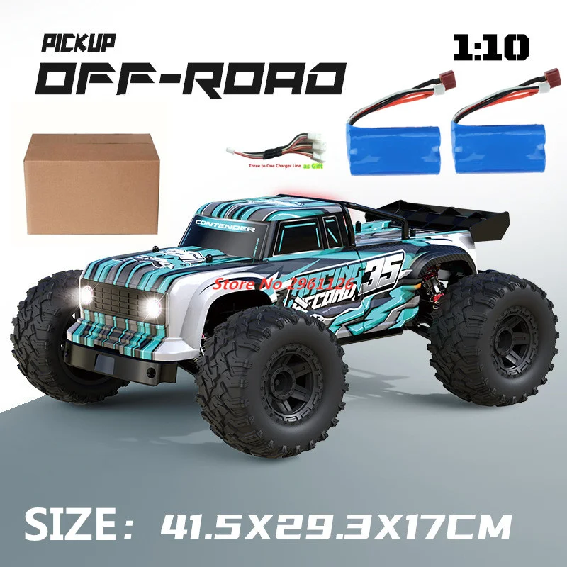 2.4G 4WD Grote 1:10 Drift RC Racewagen 70 KM/H Hoge Snelheid Legering Materiaal Hoge Verlichte LED Rubberen Banden RC Racewagen Speelgoed Geschenken