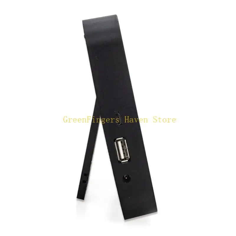 F68D Digital Wall Clock Large Number Electric Desk Alarm Clock for w/ Indoor Temperature Date Calendar Applicable Bedroom Off