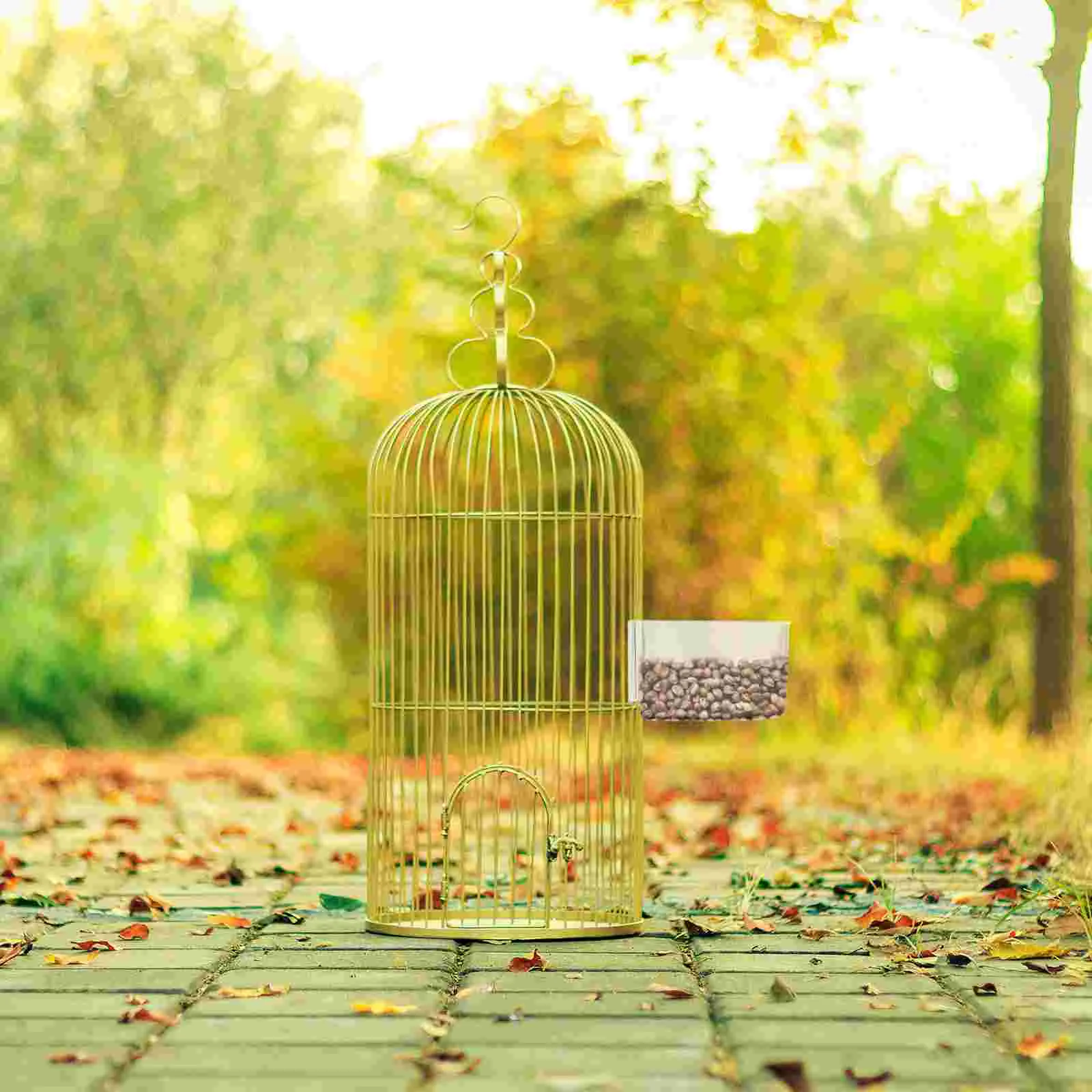 

2PCS Sturdy Pet Bird Food Bowl Thickened Bird Cage Feeding Box (Transparent) Thickened Parrot Feeding Box