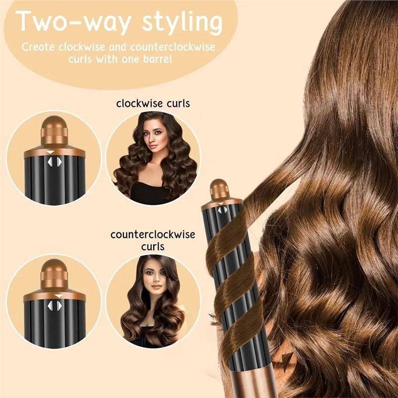 Brosse ronde et barils de cheveux longs de 40MM, fixation pour Dyson Airwrap HS01 HS05 HS8 pour cheveux lisses, ondulés et bouclés