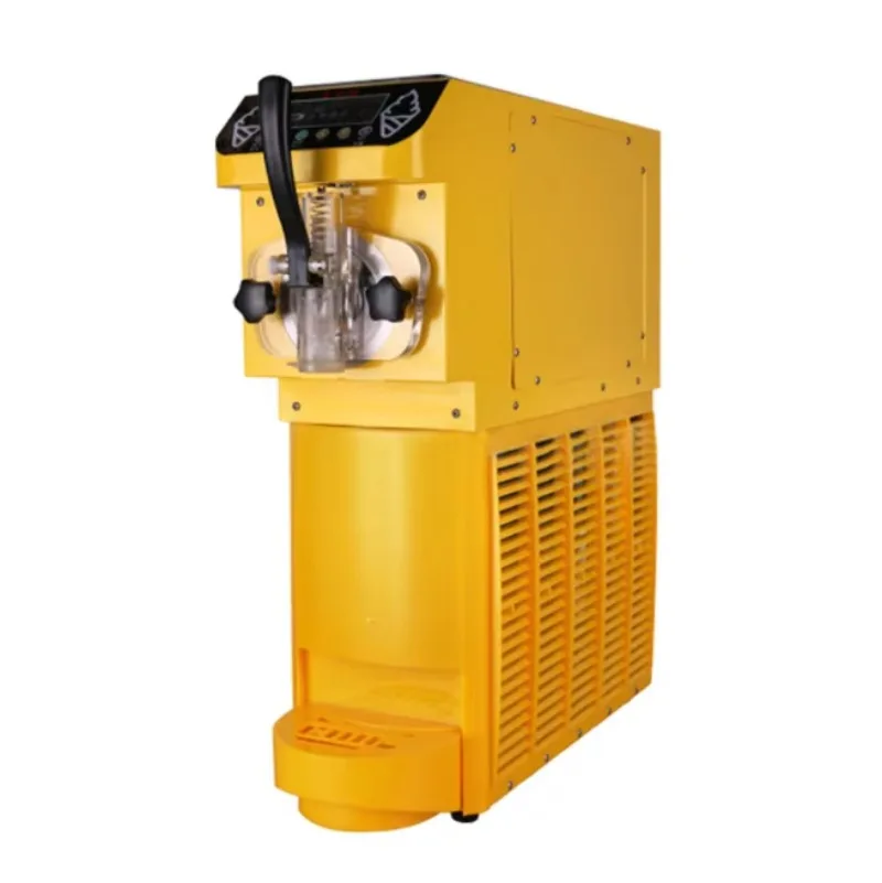 220V Mini Single‑Handle Italian Automatic Soft Ice Cream Maker, Soft‑Serve Ice‑Cream Machine for Fruit Milk Water Preparation