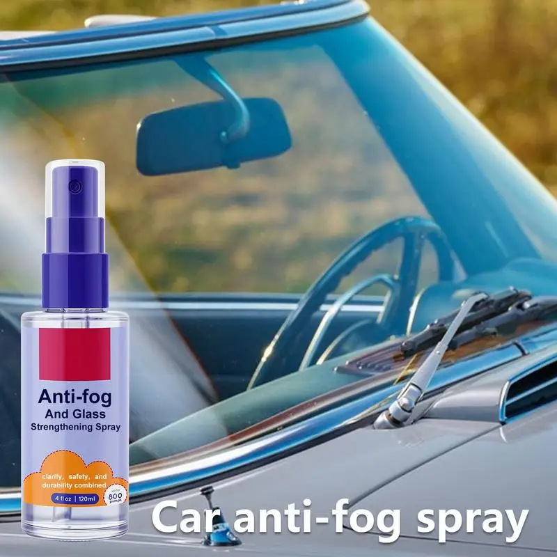 Car Anti Fog Spray Windscreen Agent Long Lasting Intensive Anti Mist Agent vehicle Windscreen Protection for Mirror Visor Goggle