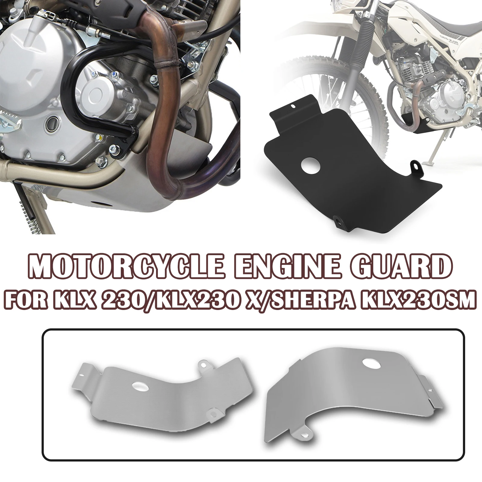 

Для Kawasaki KLX230 KLX230 S защитная крышка шасси двигателя, нижняя защитная пластина, детали мотоцикла SHERPA KLX230SM 2024-2025