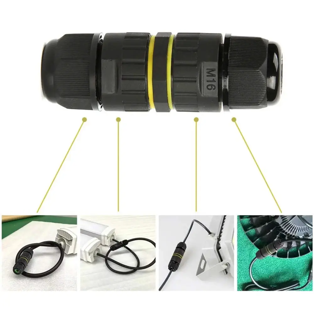 Outdoor Cable Connector Waterproof M20 M25 T Type Electrical Joint Terminal For Underground Garden Lighting Utility