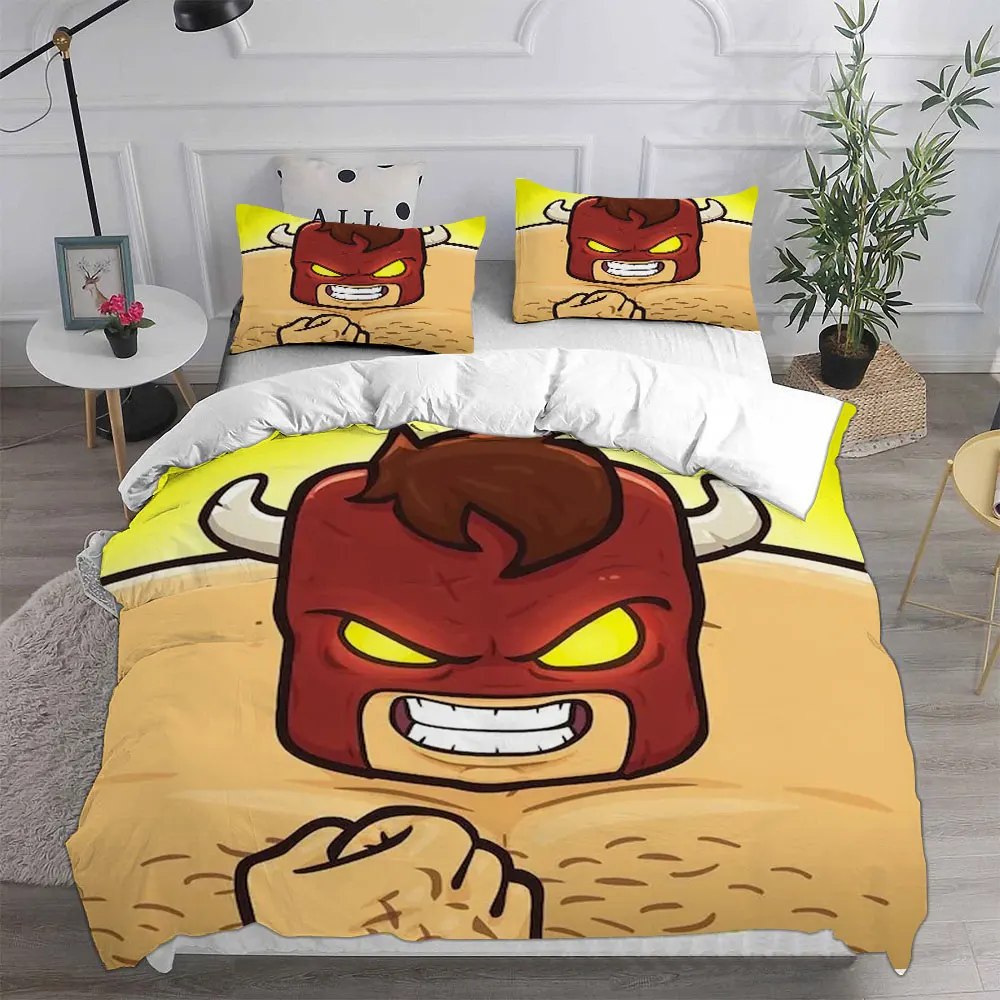 Game Burrito Bison:Launcha Libre Bedding Sets Comforter Quilt Bed Cover Duvet Cover Pillow Case 2-3 Pieces Sets Kids Adult Size