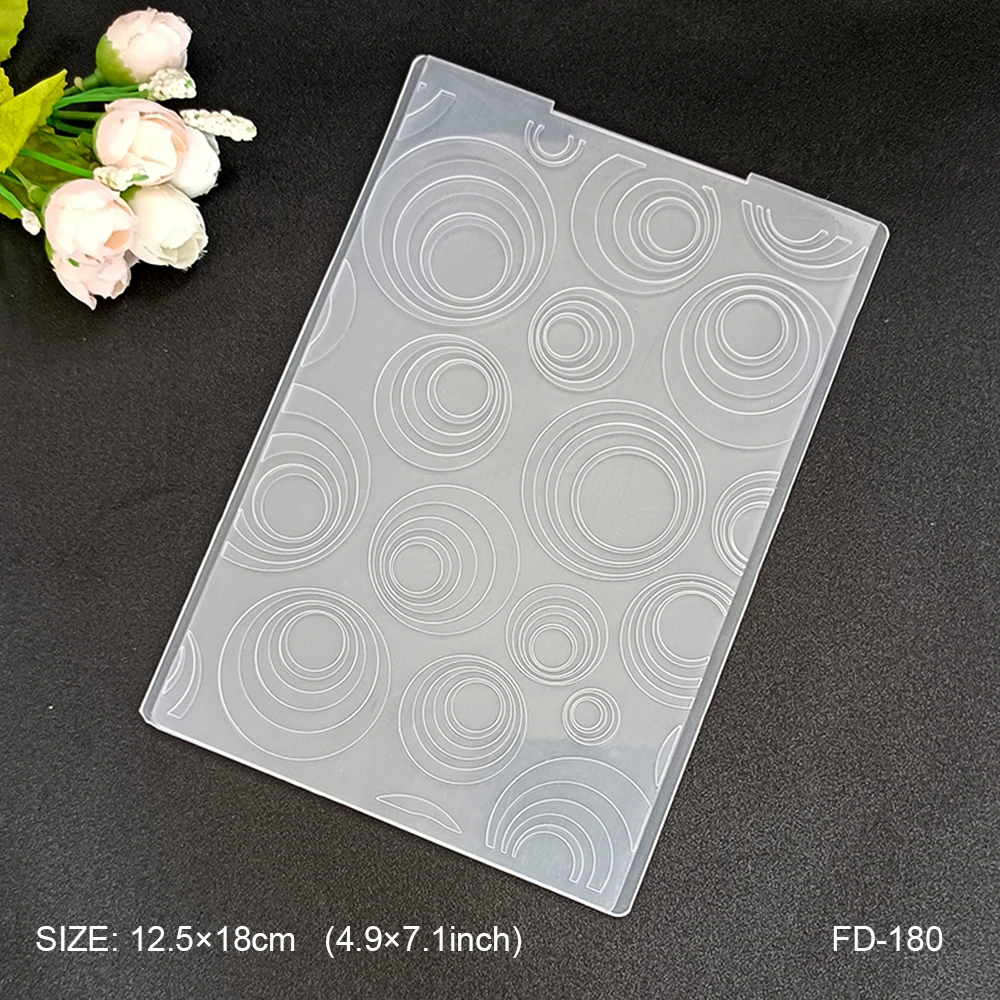 NEW Classical /3D Embossing Folder Transparent Embossing Plastic Plates Design For DIY Paper Cutting Dies Scrapbooking Figure