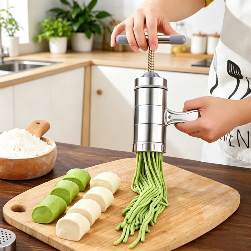 Hand Crank Noodle Maker  Household Manual Pasta Press  Multifunctional Dough Cutting Machine