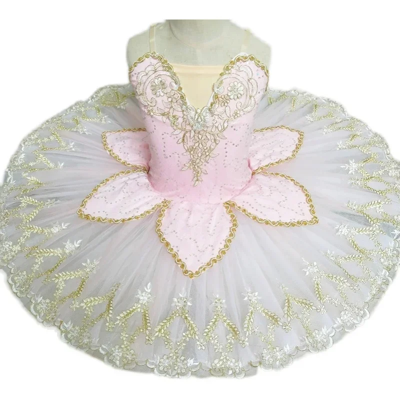 Ballerina Party Dance Costumes Ballet Dress Girls Women Adult Kids Classic Professional Ballet Tutu White Swan Lake Pancake Tutu