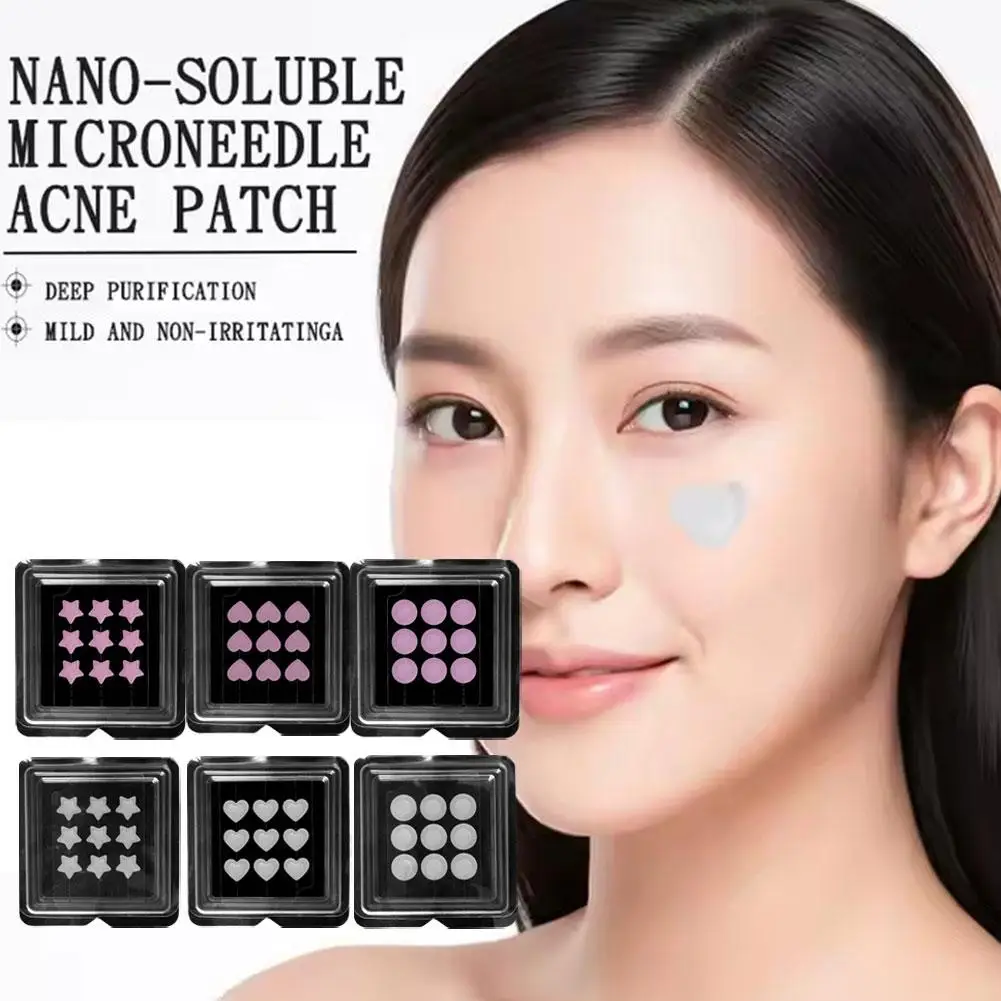 Water Soluble Salicylic Acid Stickers Microneedles Treatment Healing Blemish Removal Skin Soothing Patches Acne Face Pimple A4w6