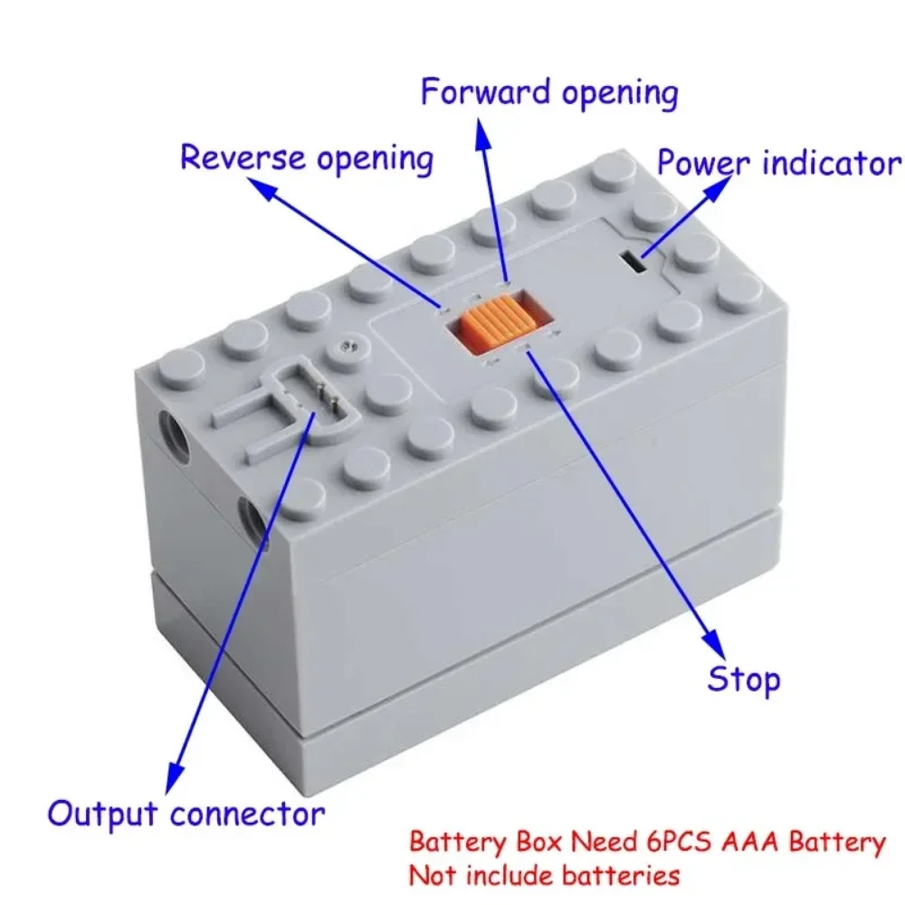 Train Track Building Blocks For MOC Power Functions Parts Motor Battery Box Infrared Speed Remote Control Receiver for Legoeds