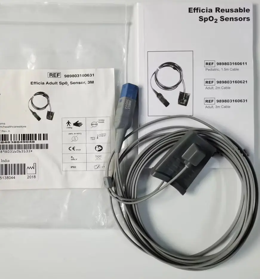 

For Efficia Adult SpO2 Sensor 3M REF 989803160631 Reusable
