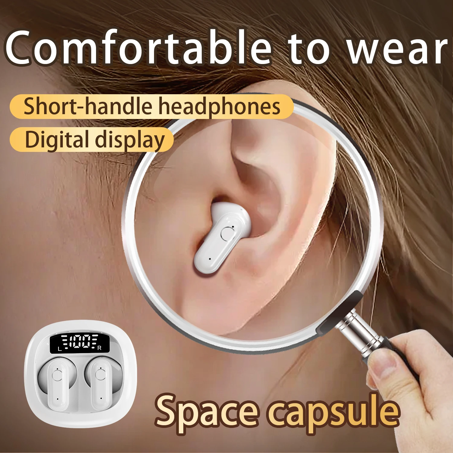 سماعات SK Mini 5.4 سماعات بلوتوث لاسلكية سماعات أذن رياضية مزودة بخاصية إلغاء الضوضاء مع ميكروفون لسماعات Xiaomi Huawei
