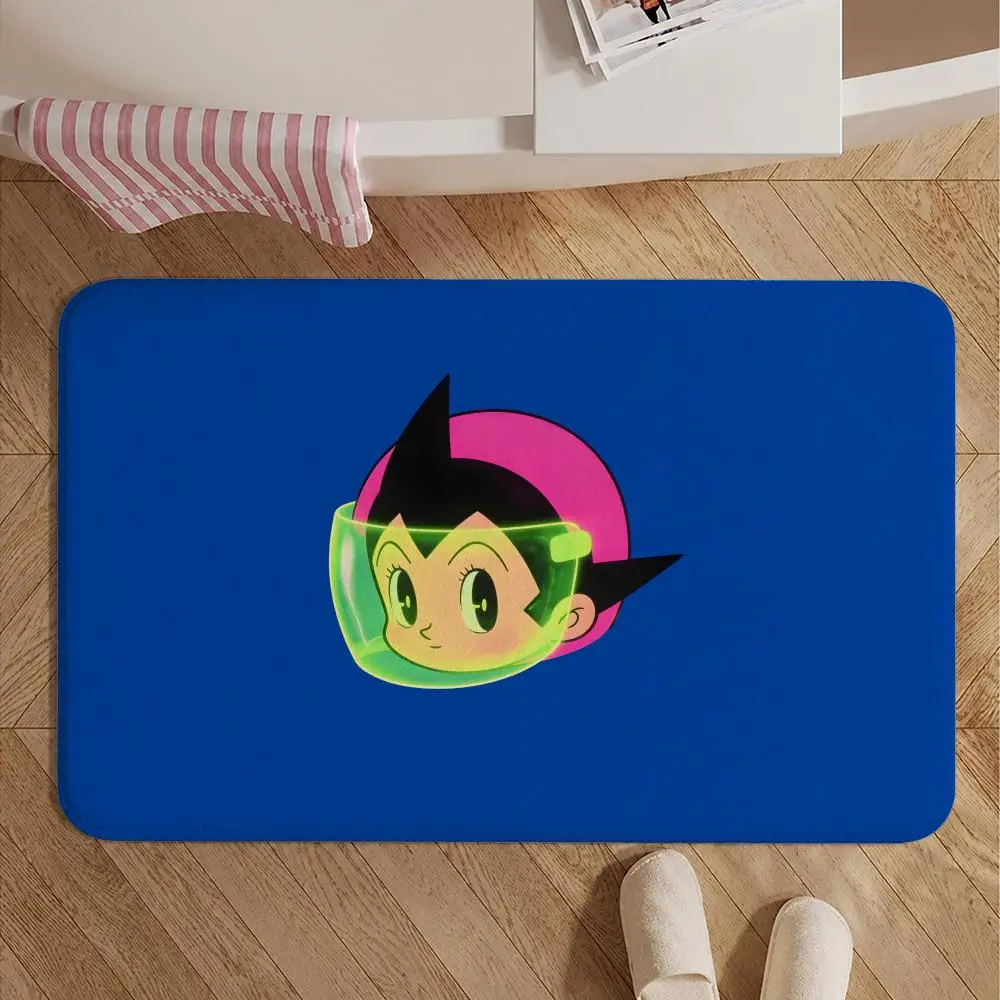 Anime-Astro BoyS Floor Mat Soft Non-Slip Bath Mat, Bedside Carpet, Absorbent Doormat for Home