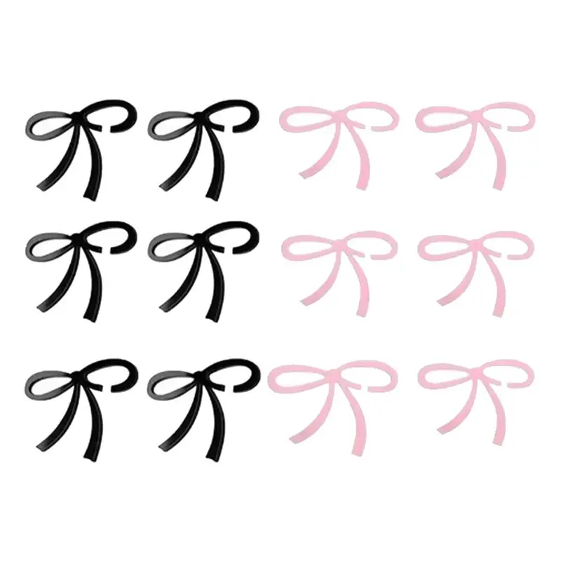 Acrylic Drink Bows Mirror Acrylic Butterfly Drink Tag Elegant Cocktail And Decor Reusable Drink Accessories-AT64