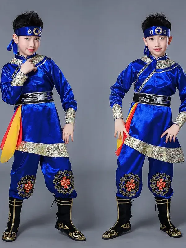 New Performance Clothing Minority Mongolian Robe Tibetan Dance Performance Costume Mongolian Clothing