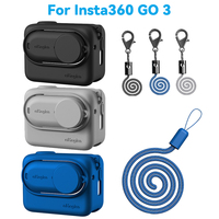For Insta360 GO 3 Silicone Case for Insta360 Go 3 Action Camera Protective Cover With Lens Protection Film Accessories
