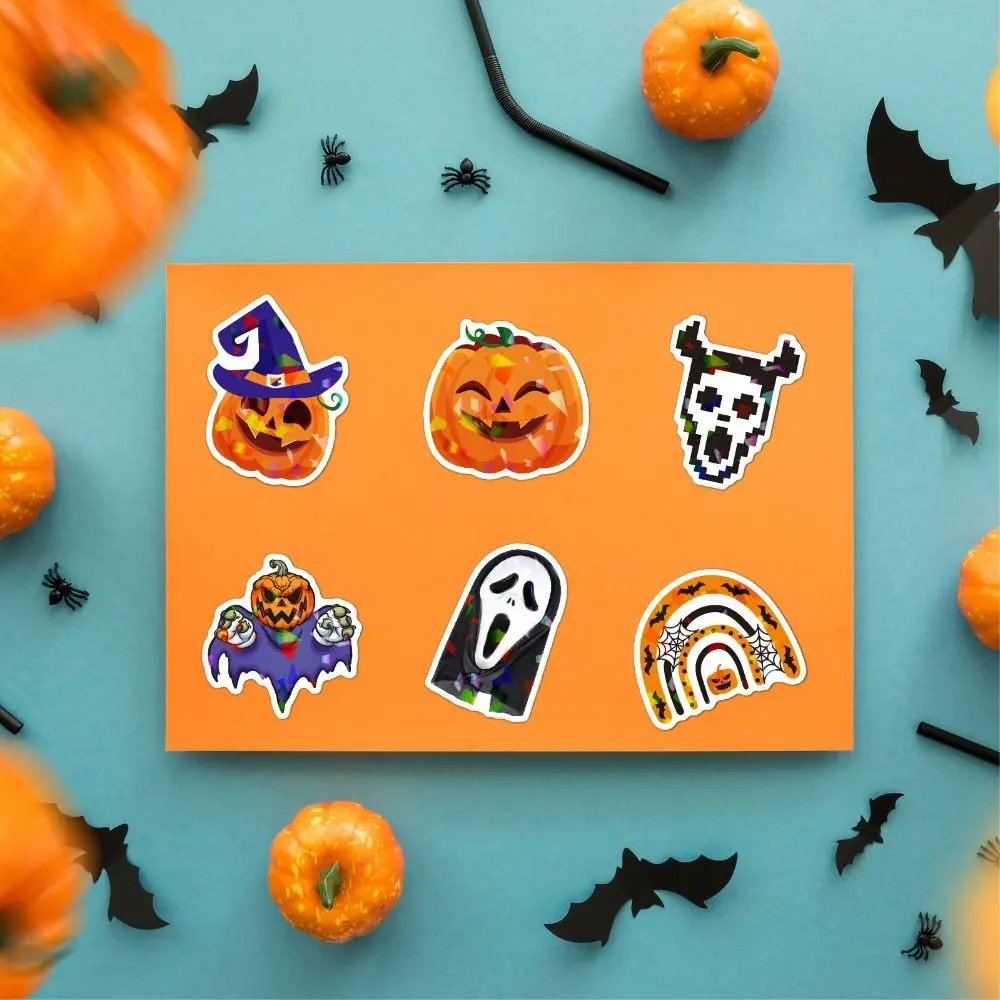 Graffiti Stickers Halloween Stickers Decorative Decals Fesitival Toys DIY Pumpkin Stickers Party Decor Waterproof Albums