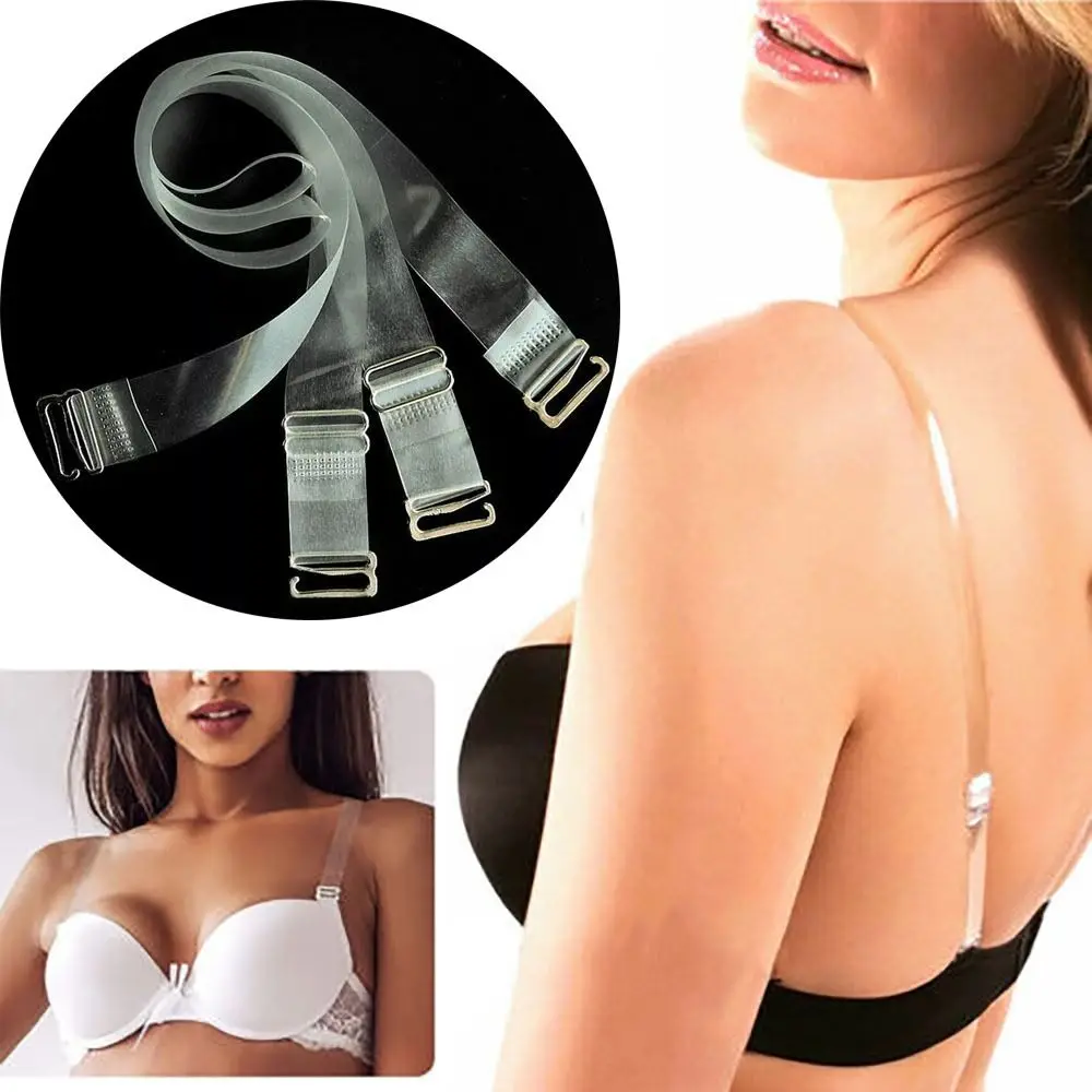 High-quality Transparent Bra Straps Detachable Invisible Underwear Strap Anti Slip Adjustable Shoulder Strap