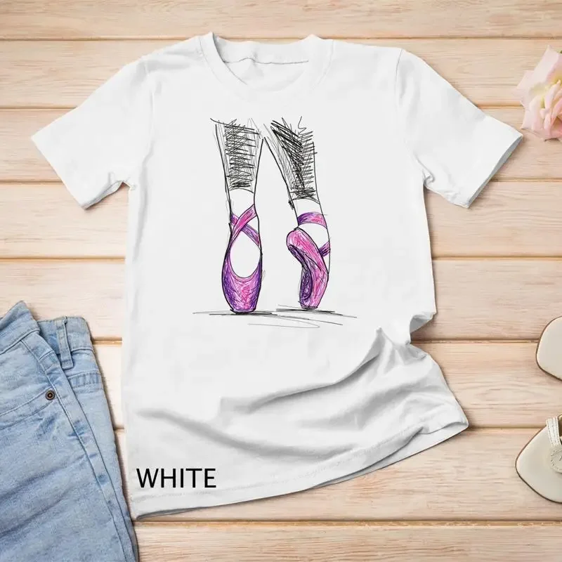 Cool Ballerina Ballet Shoes Toe Dancing Dance Unisex T shirt