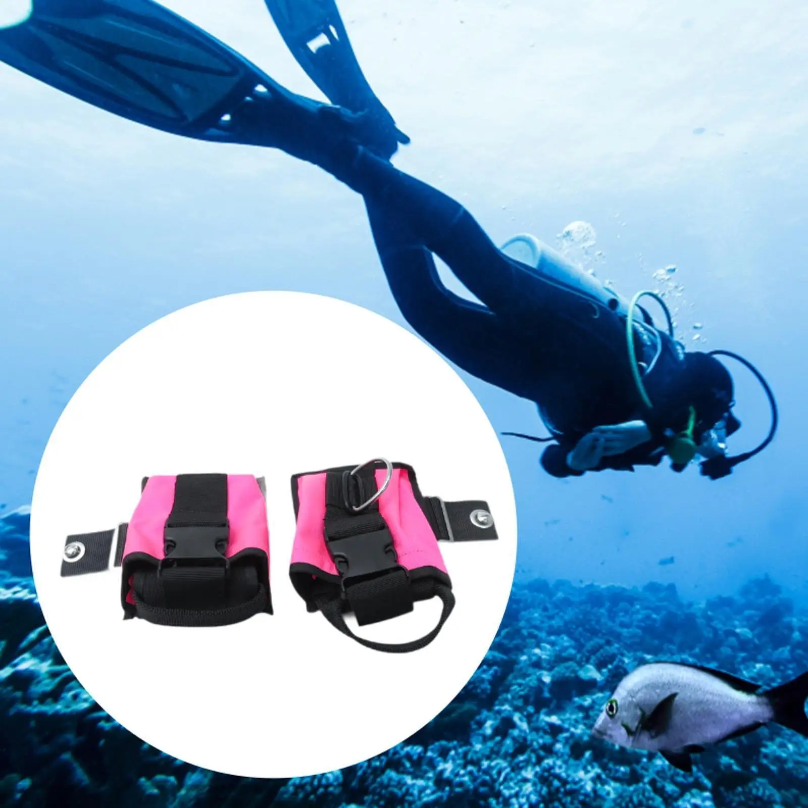 

2x Weight Belt Pockets Pouches for Diving Scubas Scuba Diving Weight Pockets