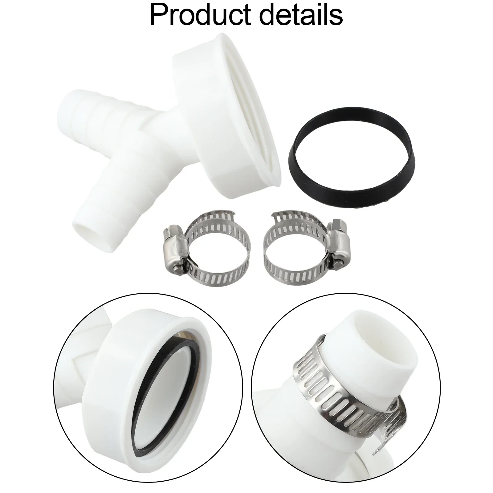 

Соединитель для посудомоечной машины Шланг с двойным соединением Точный размер Подходит для экономии места Простая конструкция в установке Гибкая установка