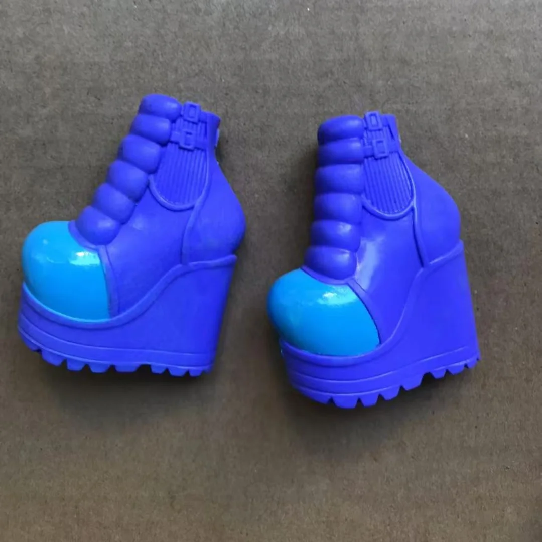 Klassische Tanzpuppe mit dicken High-Heel-Schuhen, Sneakers, bunte Puppenteile, neuartige Dekorationen, Mädchenspielzeug, Geschenk – Detail 25