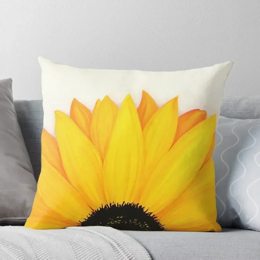 

Beautiful Large Yellow Sunflower Painting Throw Pillow Cushions For Children Christmas Pillows Christmas Pillowcase pillow
