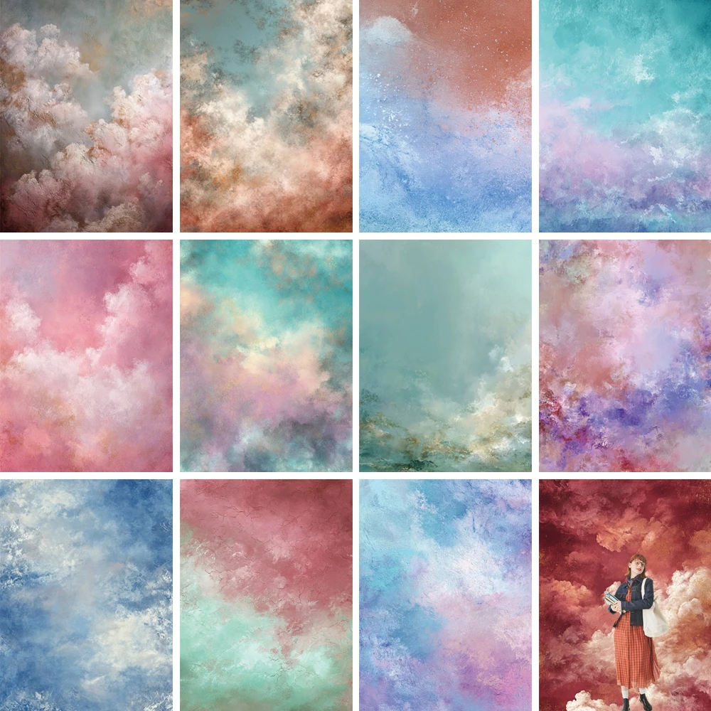 

MOON.QG Textured Abstract Background Cloud Soft Backdrops For Photography Photobooth Wallpaper Accessories Studio Children Photo