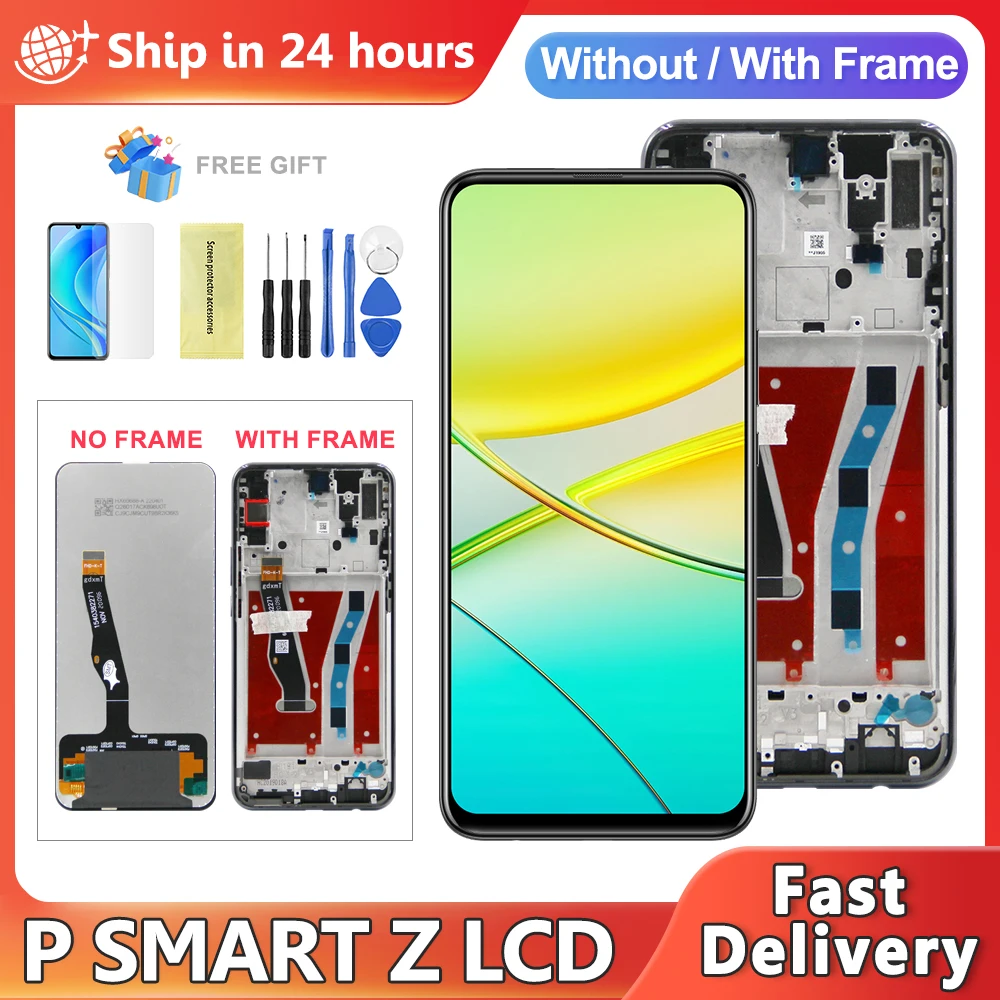 6.59'' LCD For Huawei Y9 Prime 2019 STK-L21 LX3 LCD Display Touch Screen Digitizer For Huawei P Smart Z STK-LX1 screen Display