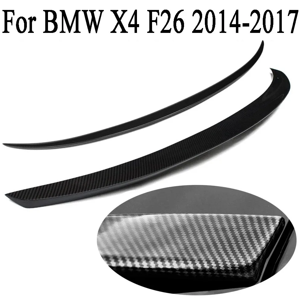 

Car Carbon Fiber Rear Wing Trunk Lid Spoiler Wing For BMW X4 F26 2014 2015 2016 2017