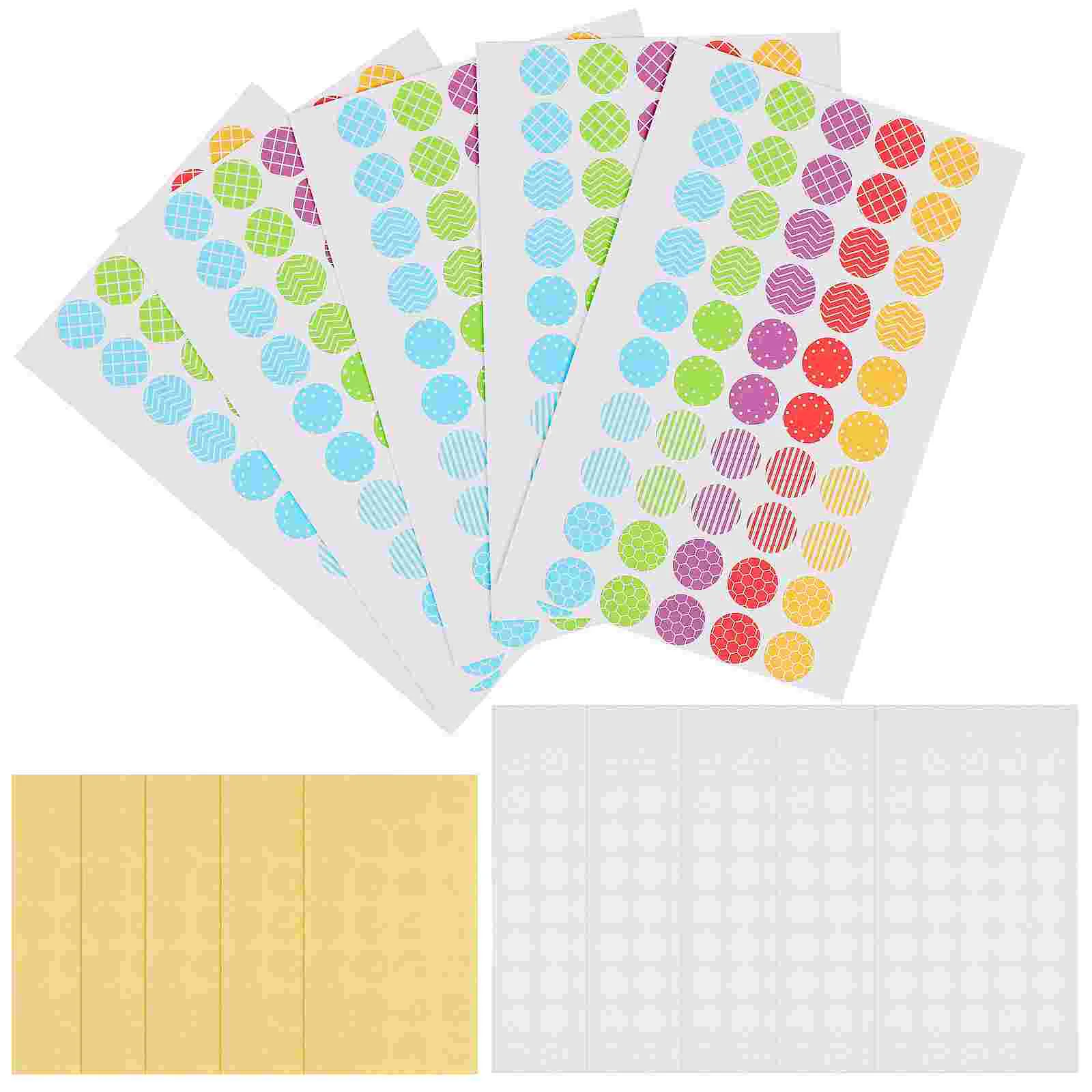 컬러 라벨 종이 구멍 펀치 스티커 바인더 루스 리프 액세서리 펀치 페이지 투명 카드 슬리브