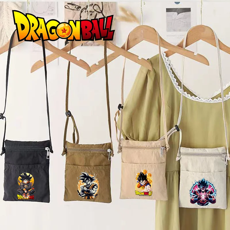 

Крутая сумка-кроссбоди с мультяшными персонажами Dragon Ball: Гоку и Вегета, повседневный стиль, миниатюрная портативная сумка для хранения, универсальная, новая модная коллекция 2026 года