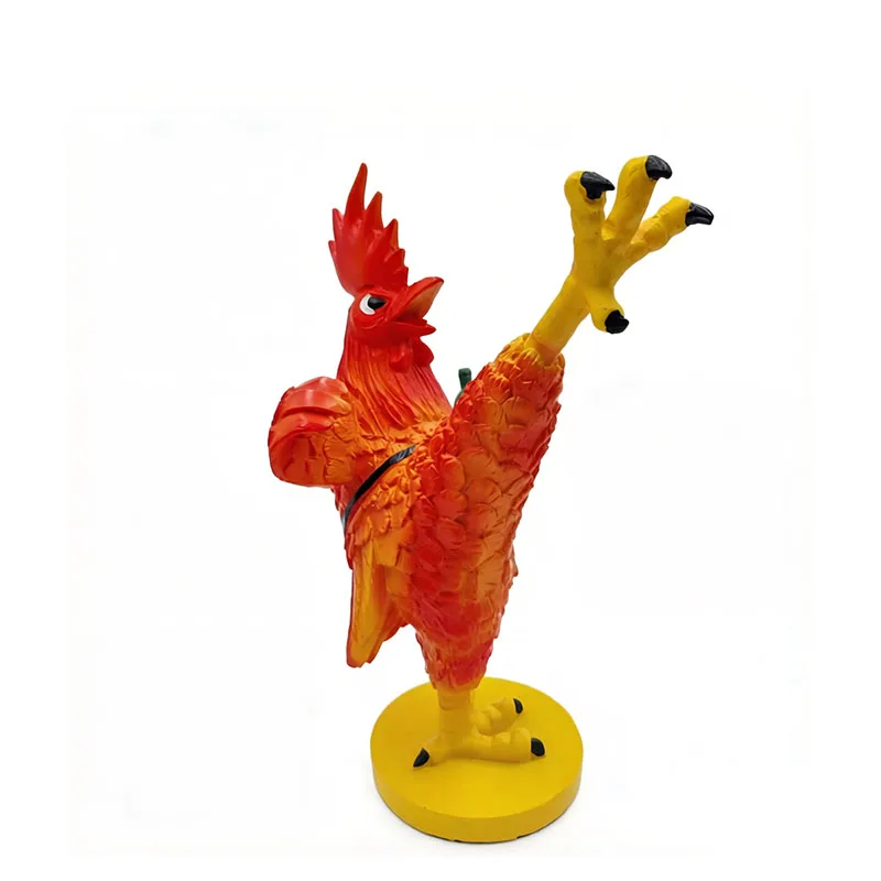 Drunken Kung Fu Chicken Figurine Abstract Animal Rooster Ornament Office Desk Living Room Shelf Home Decoration Accessories