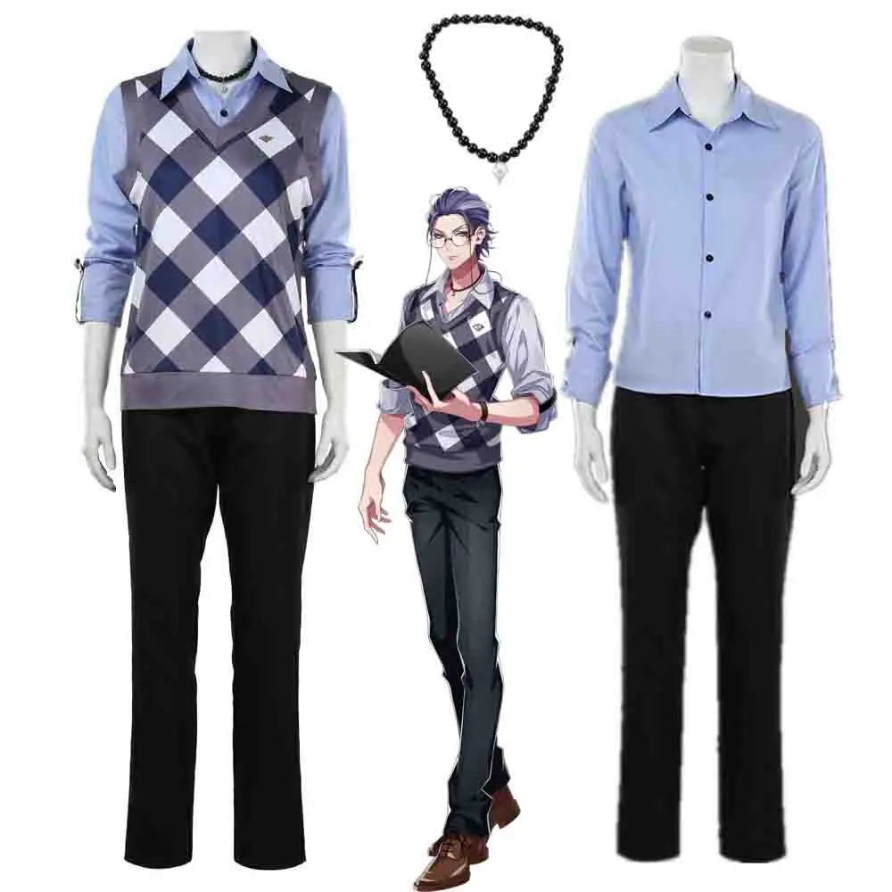 

Anime Division Rap Battle Rosho Tsutsujimori Costume DRB Cosplay Hypnosis Mic WISDOM Uniform Outfit Halloween party Costume