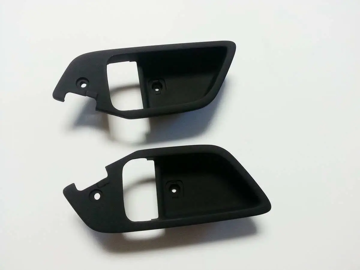 2PCS Genuine Front Door Inside Handle Catch Black Cover LH+RH Set for For 2003-2008 Hyundai 826112C000 826212C000