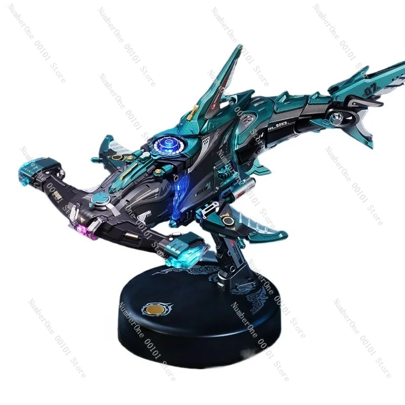 DIY Mechanical Hammerhead Shark 3D Puzzle Building Blocks Model Kit Handmade Craft Desk Decor Birthday Gift For Boys Kids