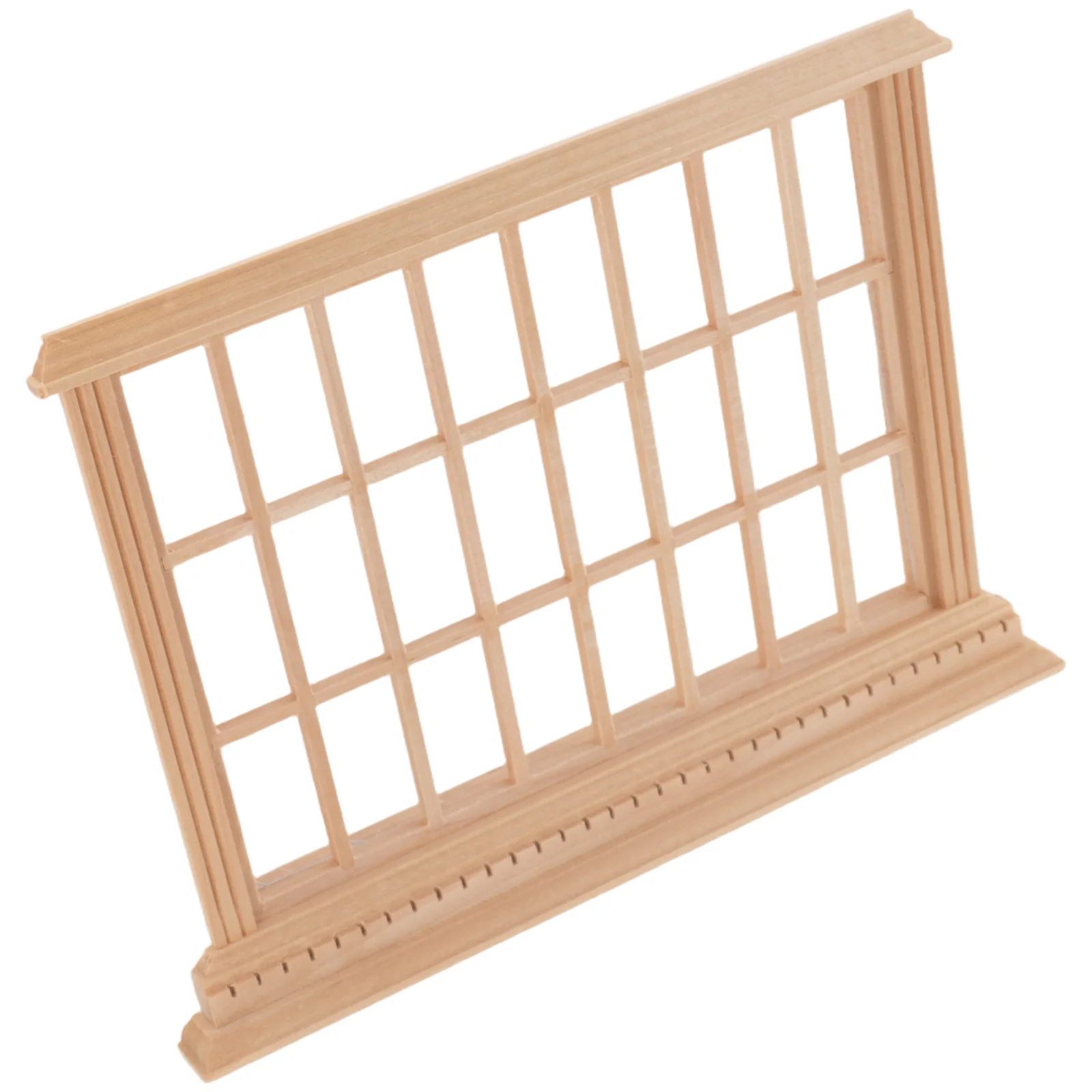 

Miniature Window Frames 1:12 Scale Unfinished Wood Diy Dollhouse Decor Vintage Style Craft Kit For Kids Adults