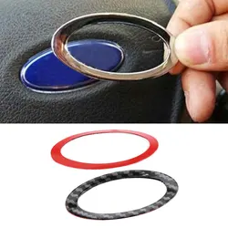 Steering Wheel Logo Circle Trim Sticker for Ford Fiesta 09-15 Ecosport 12-18 Focus 2 05-11 Focus 3 15-18 Car Styling Accessories