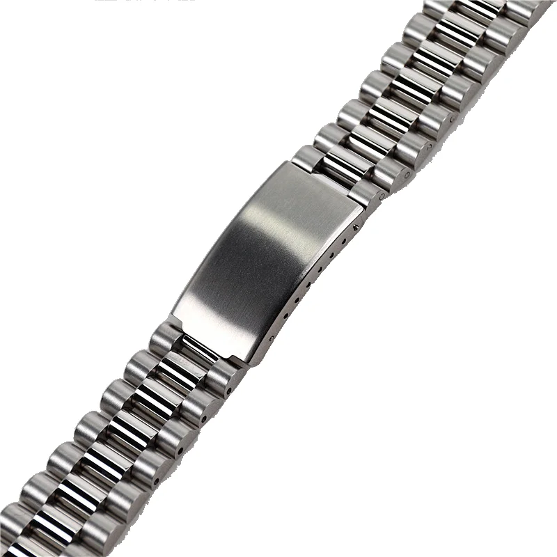 19mm 20mm Day Date Style Steel Strap For SK 5 Sxns80 Snxs79 Snxs79k Snxs77k Snxs73 Watch Wristband Bracelet Replacement Parts