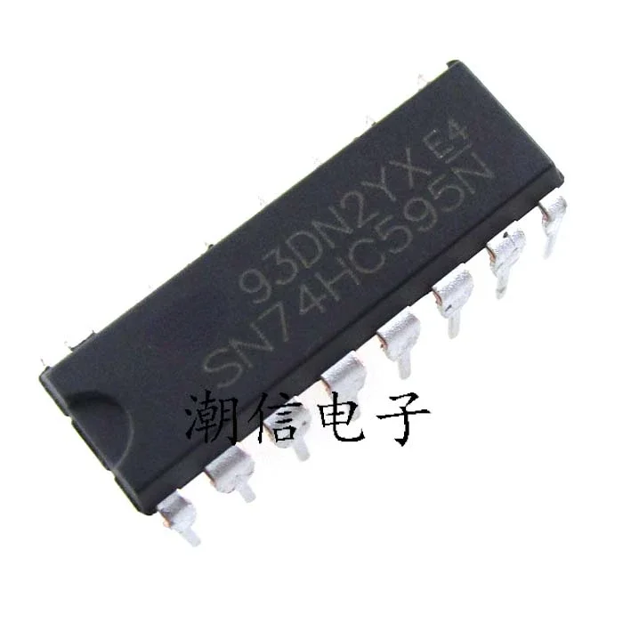 10PCS/LOT NEW ORIGINAL SN74HC595N Logic chip 8-bit register latch DIP-16