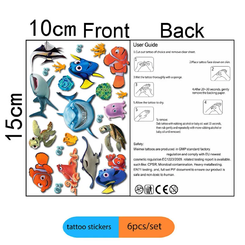 Nemo Theme Cute Party Supplie Paper Cup Paper Plate Tableware Swirls Chliden Happy Birthday Celebration Packing Decorate