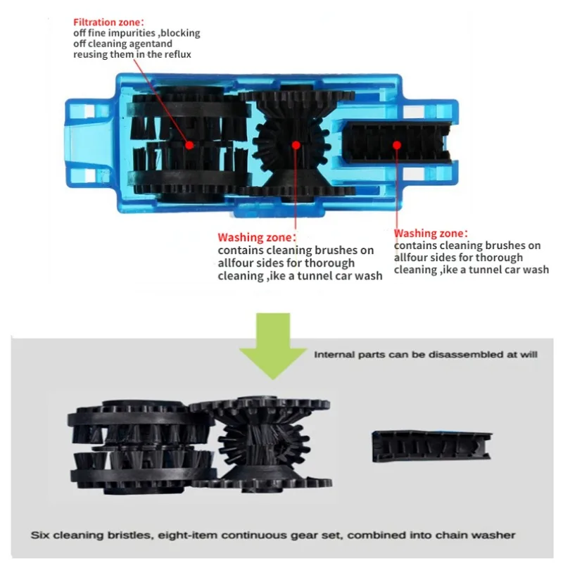 Bicycle Chain Clean Brush Cleaner Bicycle Chains Gear Grunge Brush Cleaner Bike Wash Tool Set Bicycle Repair Tools