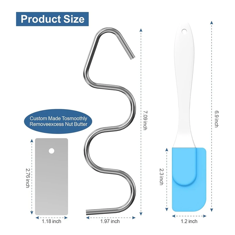 Мешалка Для арахисового масла, смеситель для арахисового масла из нержавеющей стали, принадлежит профессиональному инструменту для перемешивания арахисового масла