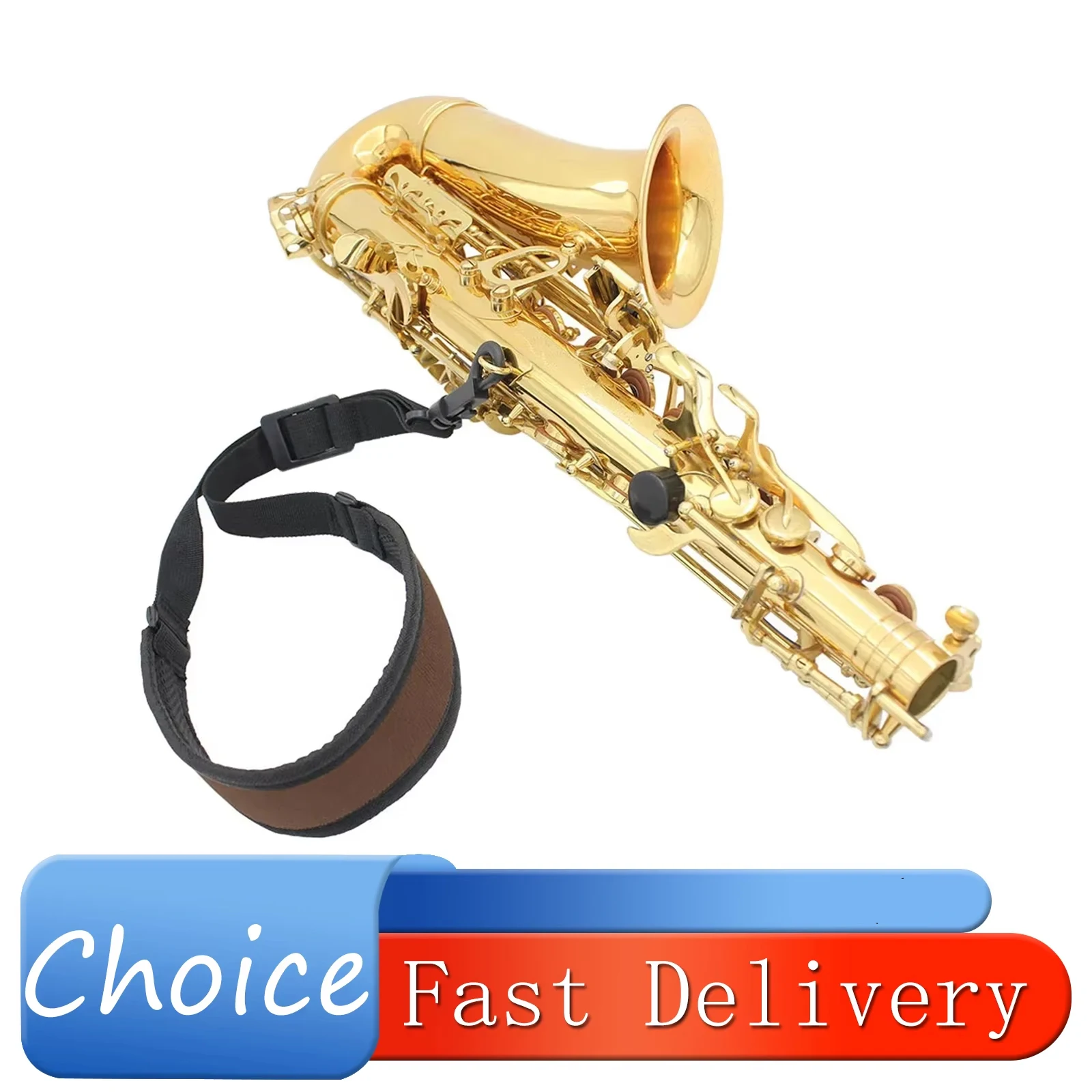 SLADE Saxophone Neck Strap Universal Shoulder Belt Alto Tenor Sax Universal High Elastic Cotton Harness Sax Woodwind Instrument