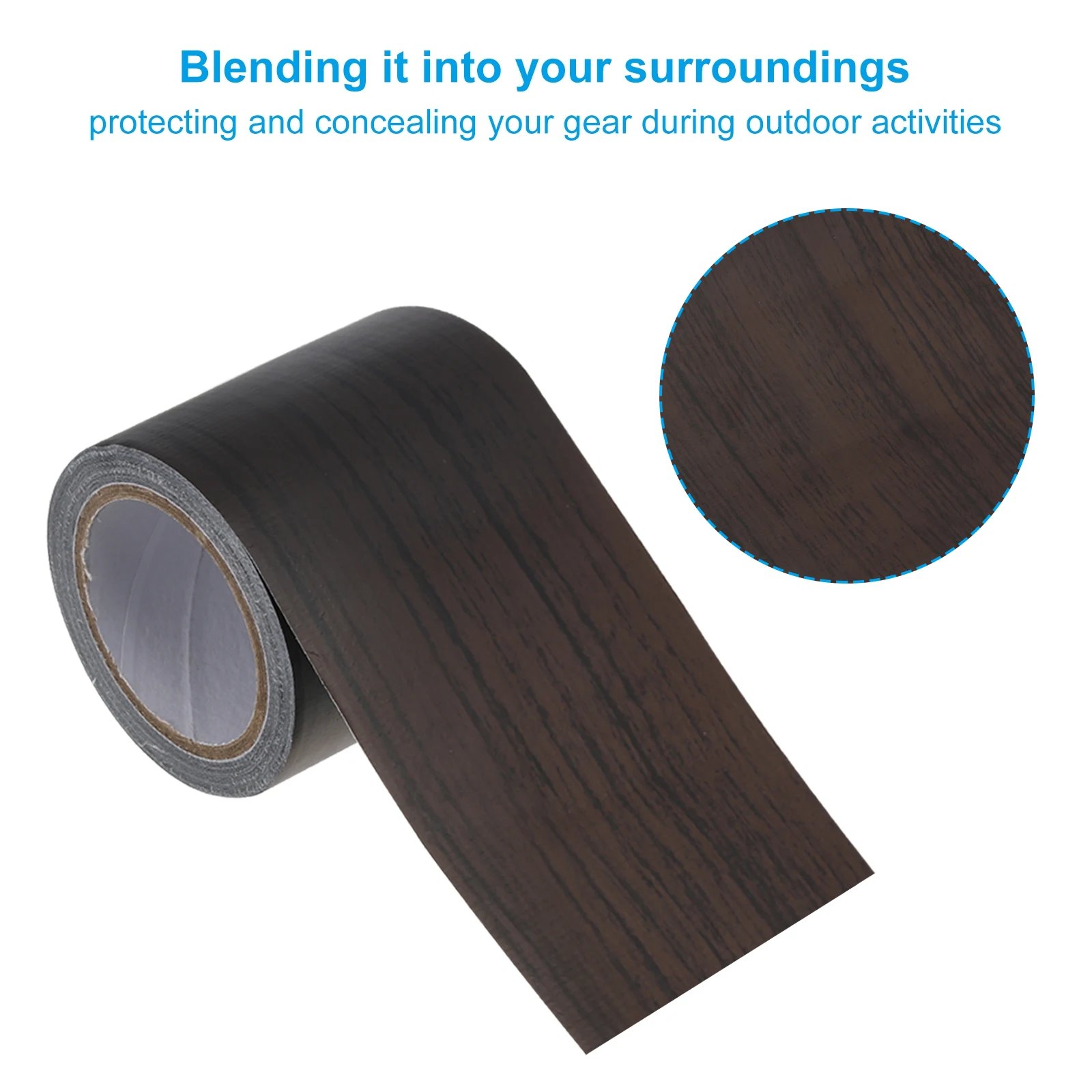 2Pcs Wood Grain Repair Tape Self Adhesive Realistic Patch Self-Stick DIY fo Instant Furniture Floor Renovation 2.2