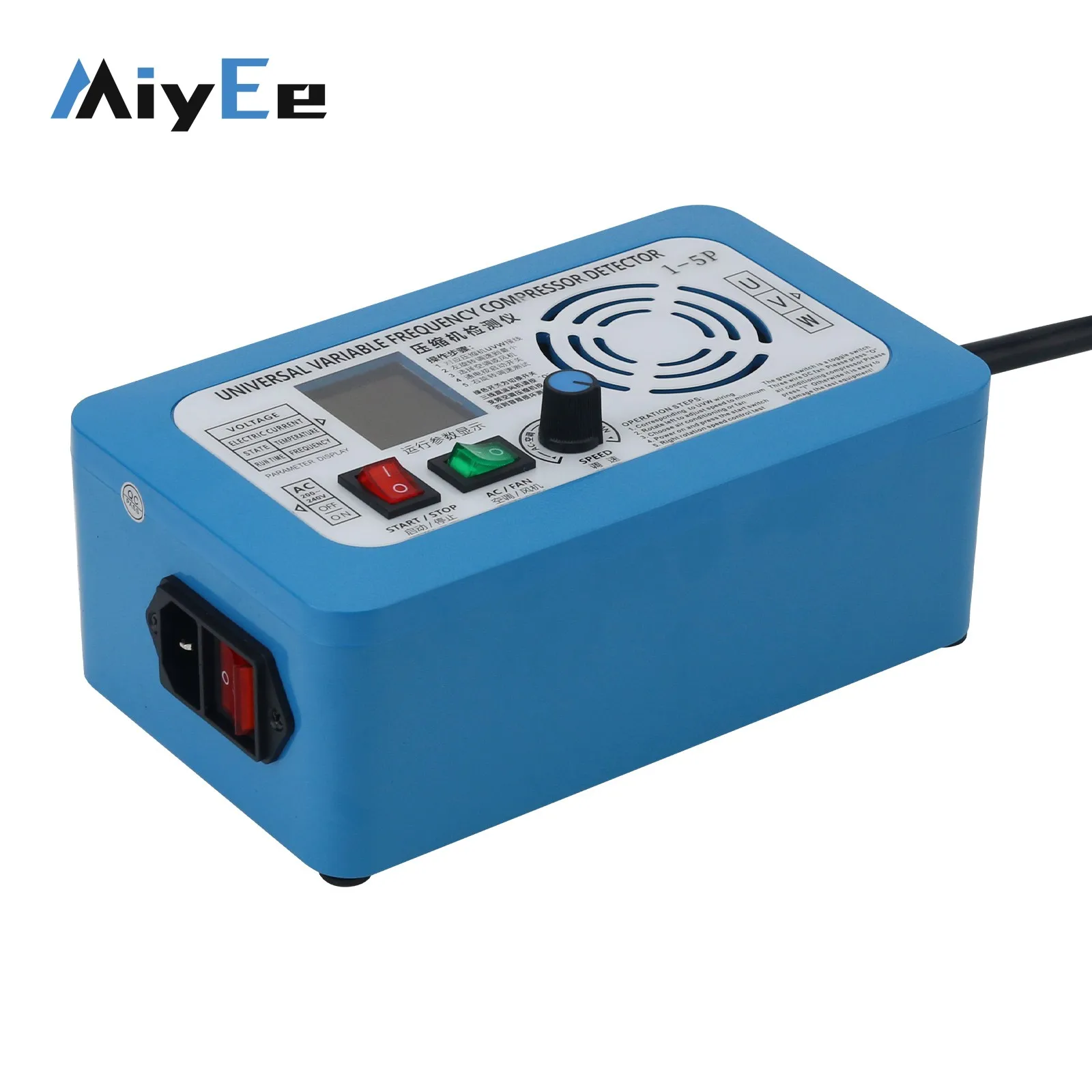 เครื่องตรวจจับคอมเพรสเซอร์เครื่องปรับอากาศแบบแปลงความถี่ 220V AC200-240V พร้อมจอแสดงผลสี