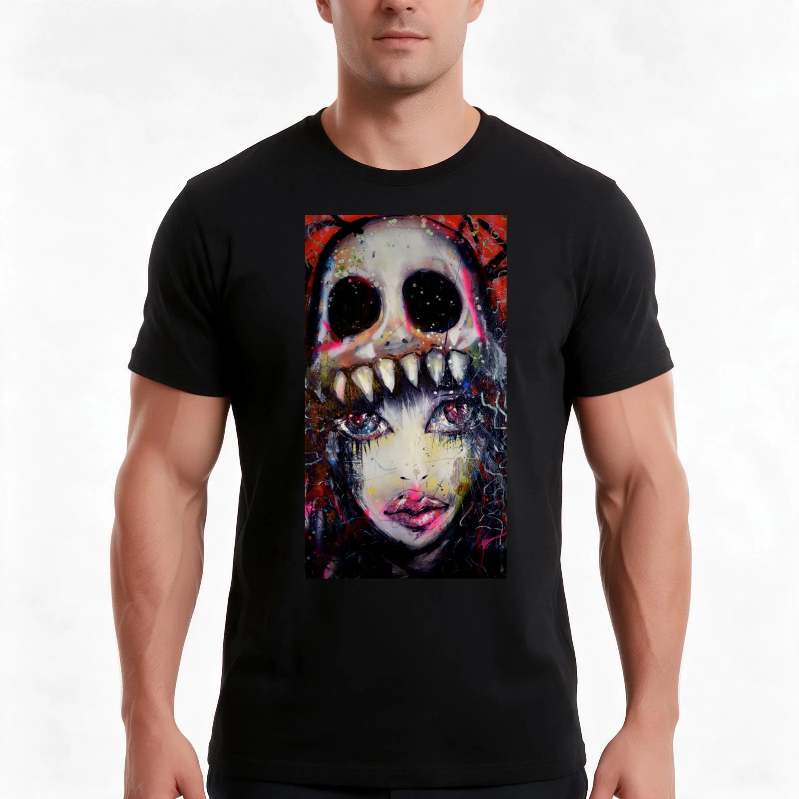 Jitter Bug T-Shirt, Summer Casual Cotton Tee, Oversized Streetwear Tops, Vintage Graphic Print, Loose Fit Short Sleeve
