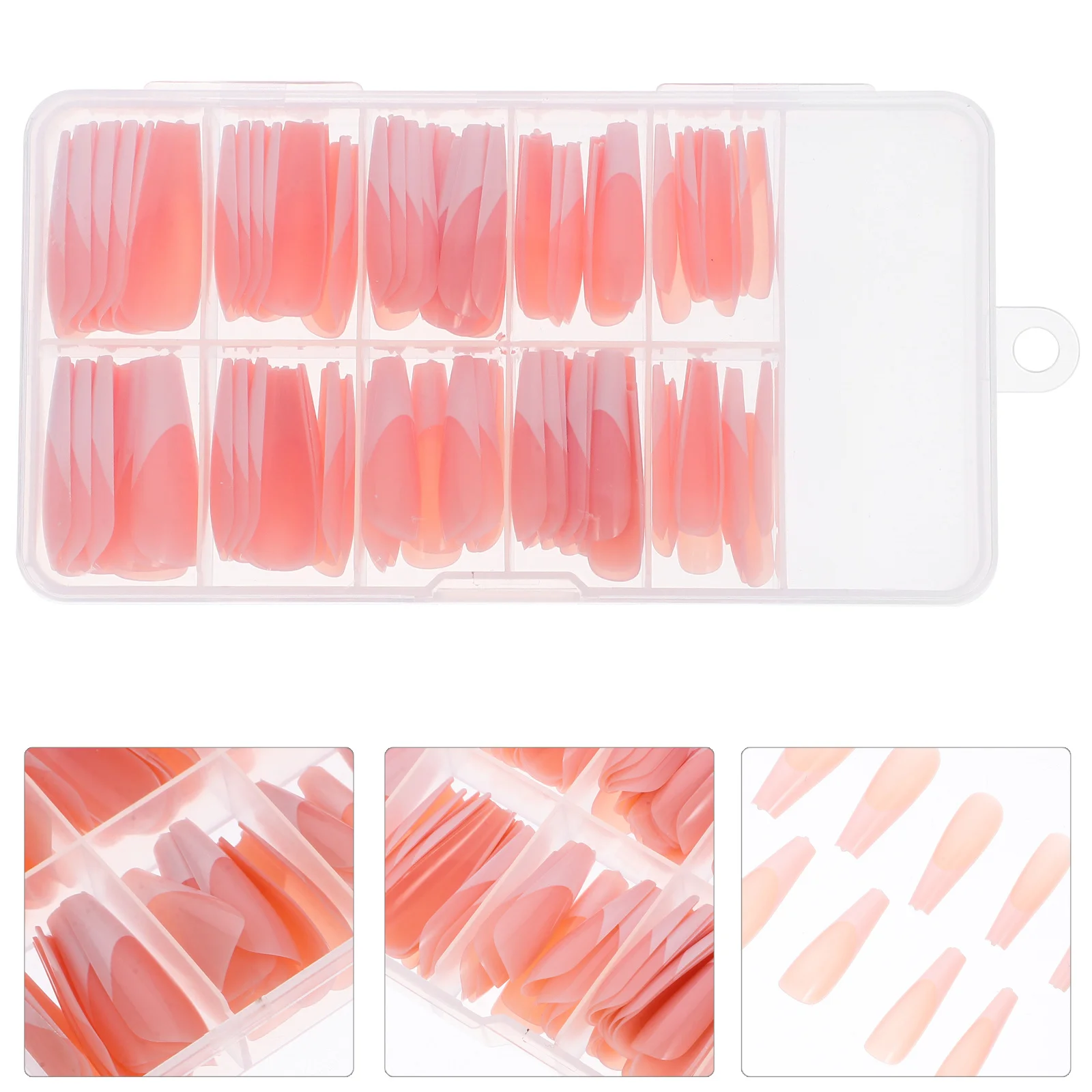 

120Pcs Press on Nails Women French Manicure Supplies Fake Nails Gift Choice for Nail Art Lovers False Nail Manicure Supplies
