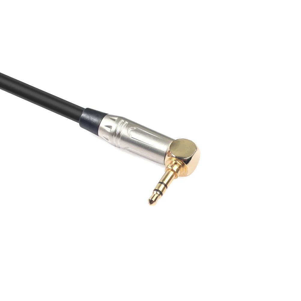 

3.5Mm To Xlr Cable 0.3M 90 Degree Elbow Audio Adapter For Microphone Phone Computer Copper Core Gold Plated Pvc Jacket Audio